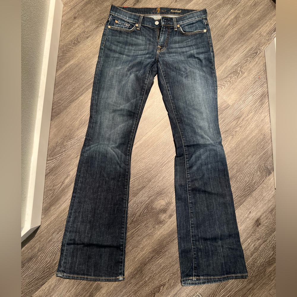 Womens 7 for all man kind boot cut jeans